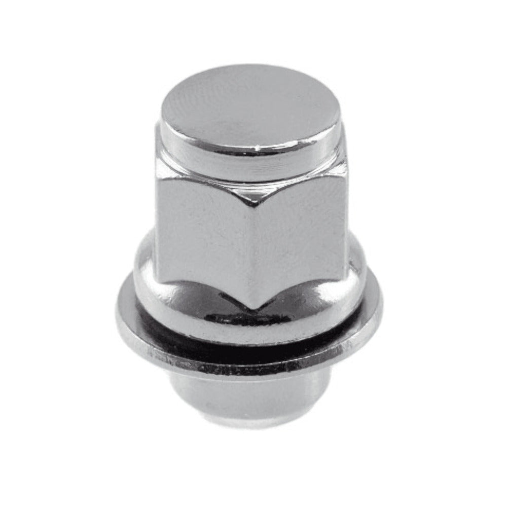 12 x 1.25" Toyota Mag with Washer Lug Nuts | 13/16" Head | Chrome Lug Nuts