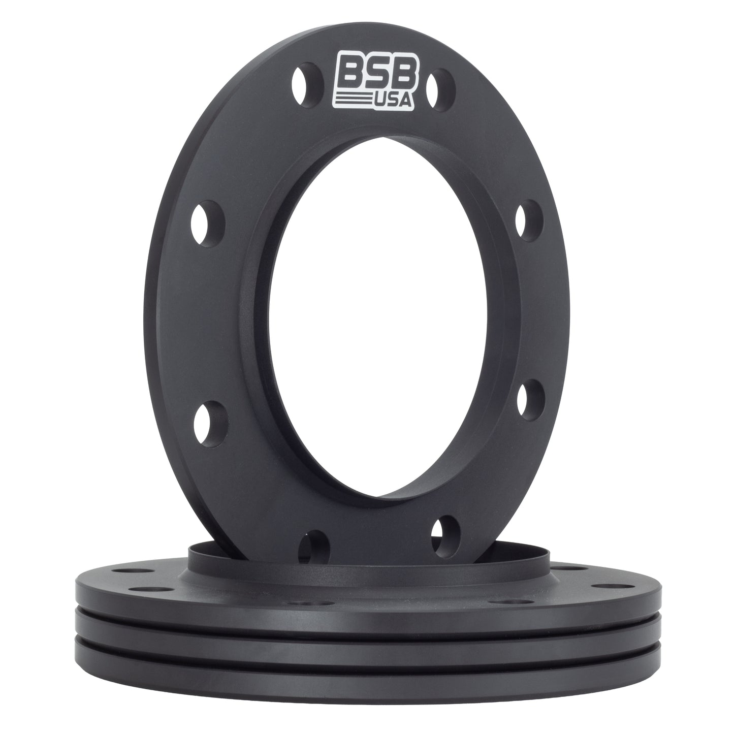 American Made 3/8" 8x170 Wheel Spacers For Ford F-250 F-350 - Hubcentric, 124.9mm Hub, Black, Made in the USA