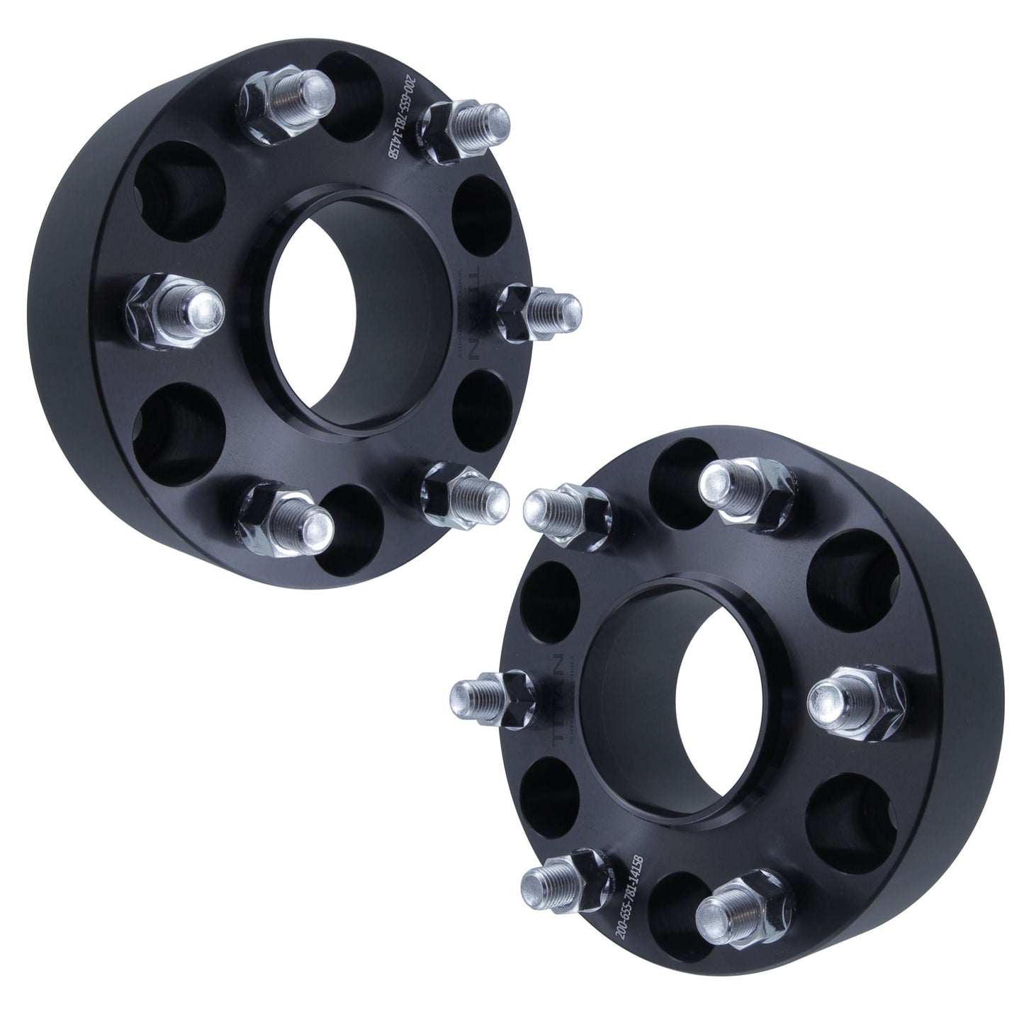 2" (50mm) Titan Wheel Spacers for GMC Sierra Yukon | 6x5.5 (6x139.7) | 78.1 Hubcentric |14x1.5 Studs |  Set of 4 | Titan Wheel Accessories