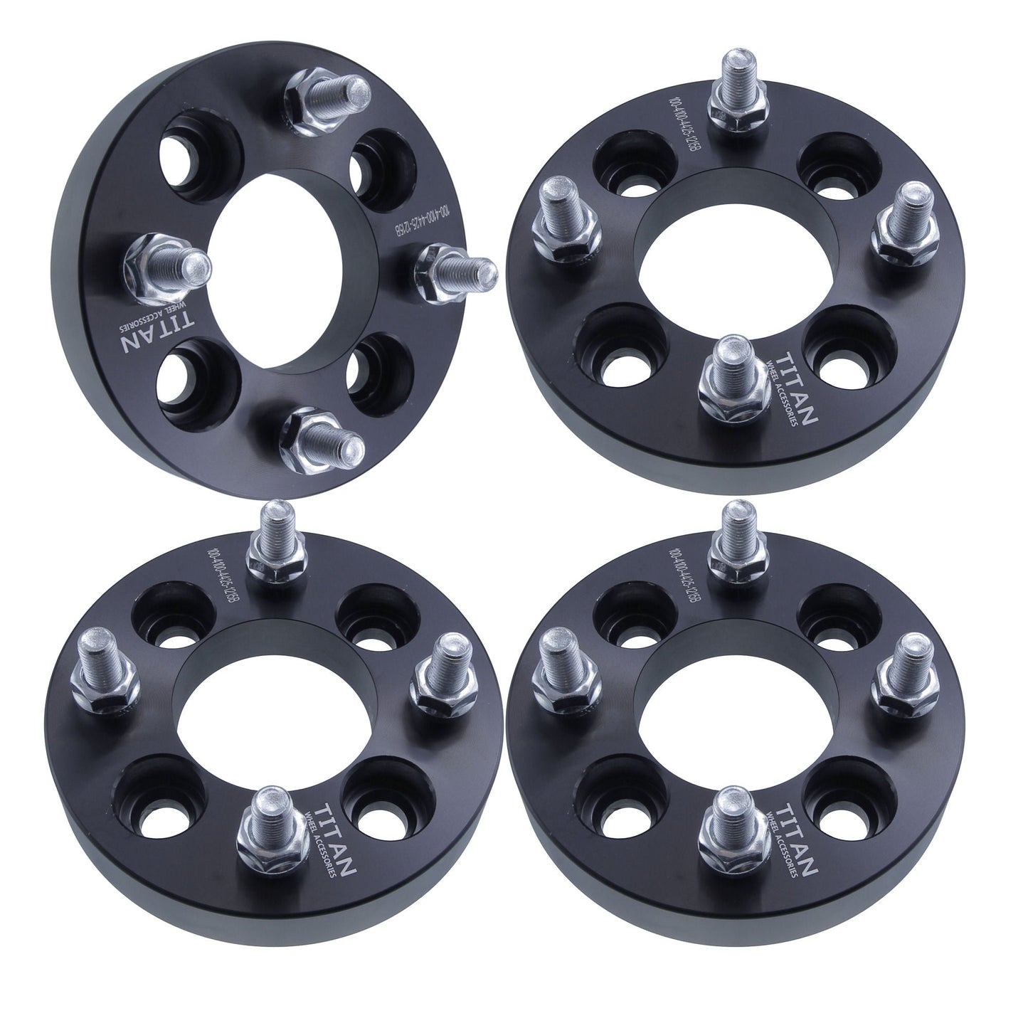 1" (25mm) 4x100 to 4x108 Wheel Adapters for Acura Mazda | 12x1.5 Studs |
