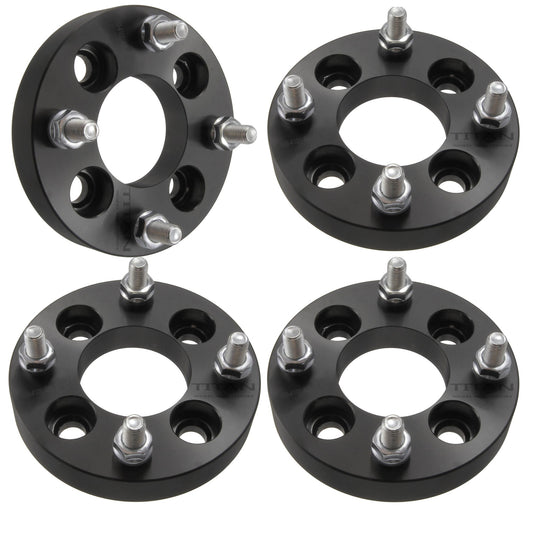 1" (25mm) 4x100 to 4x114.3 Wheel Adapters for Honda Civic Acura Integram Mazda Miata | 12x1.5 Studs |