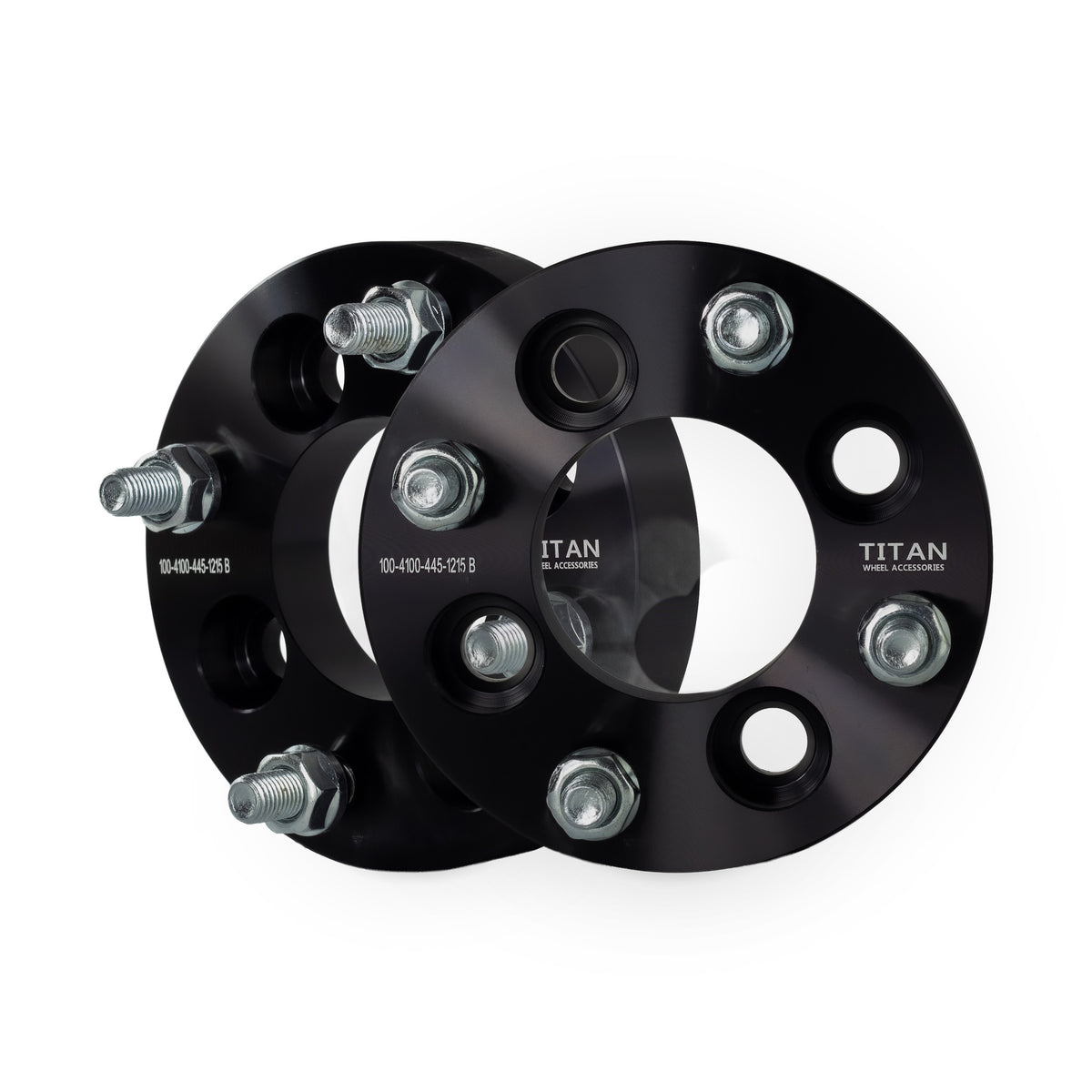 1" (25mm) 4x100 to 4x114.3 Wheel Adapters for Honda Civic Acura Integram Mazda Miata | 12x1.5 Studs — pair of 2