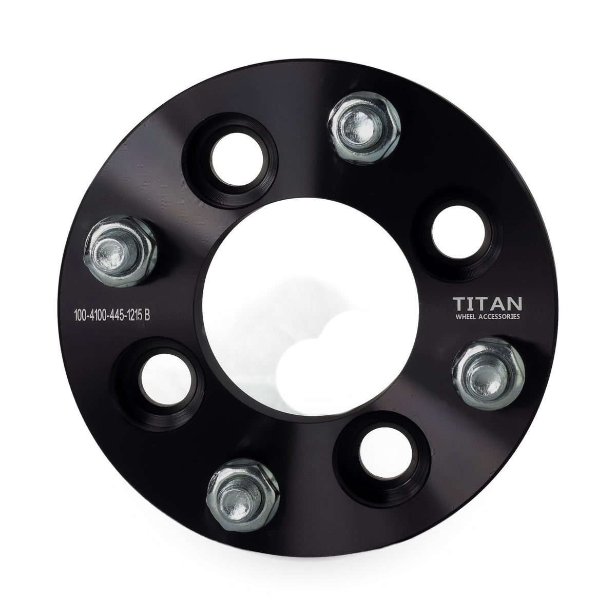 1" (25mm) 4x100 to 4x114.3 Wheel Adapters for Honda Civic Acura Integram Mazda Miata | 12x1.5 Studs — front view