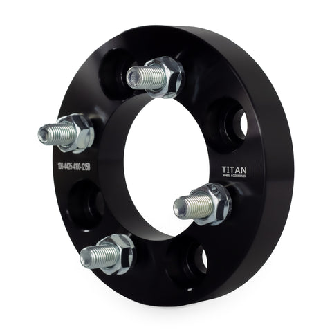 25mm (1") 4x108 to 4x100 Wheel Adapters | 12x1.5 Studs — front three-quarter view