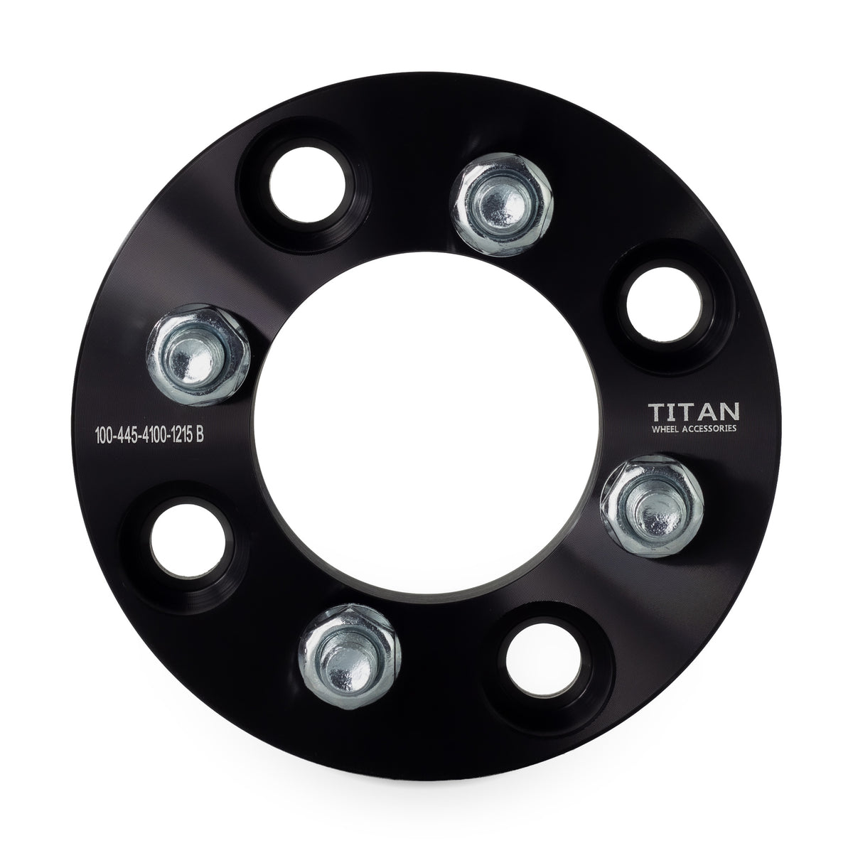 25mm (1") 4x114.3 to 4x100 Wheel Adapters | 12x1.5 Studs — front view