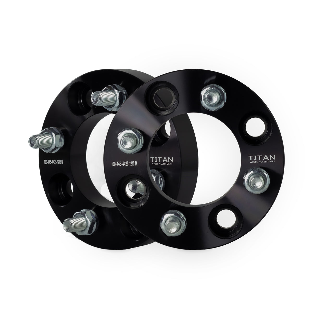 1" (25mm) 4x4.5 (4x114.3) To 4x4.25 (4x108) Wheel Adapters | 12x1.5 Studs — pair of 2