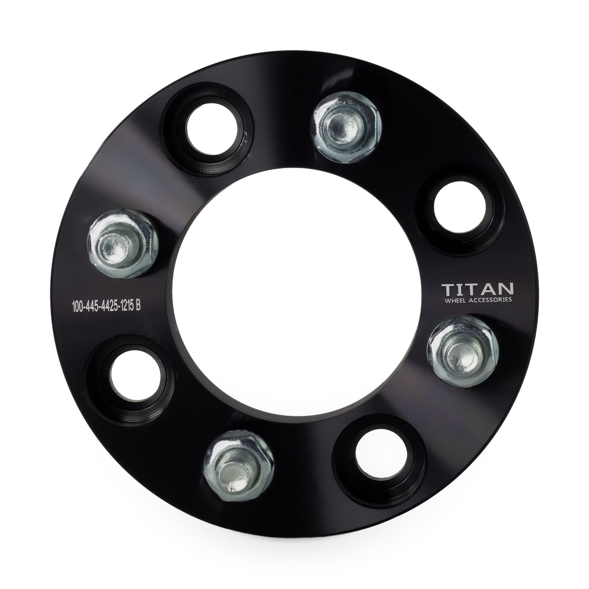 1" (25mm) 4x4.5 (4x114.3) To 4x4.25 (4x108) Wheel Adapters | 12x1.5 Studs — front view