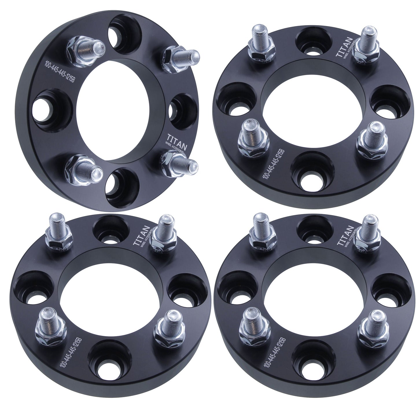 25mm (1") Wheel Spacers for Acura Honda Toyota Mitsubishi | 4x114.3 | 12x1.5 Studs |