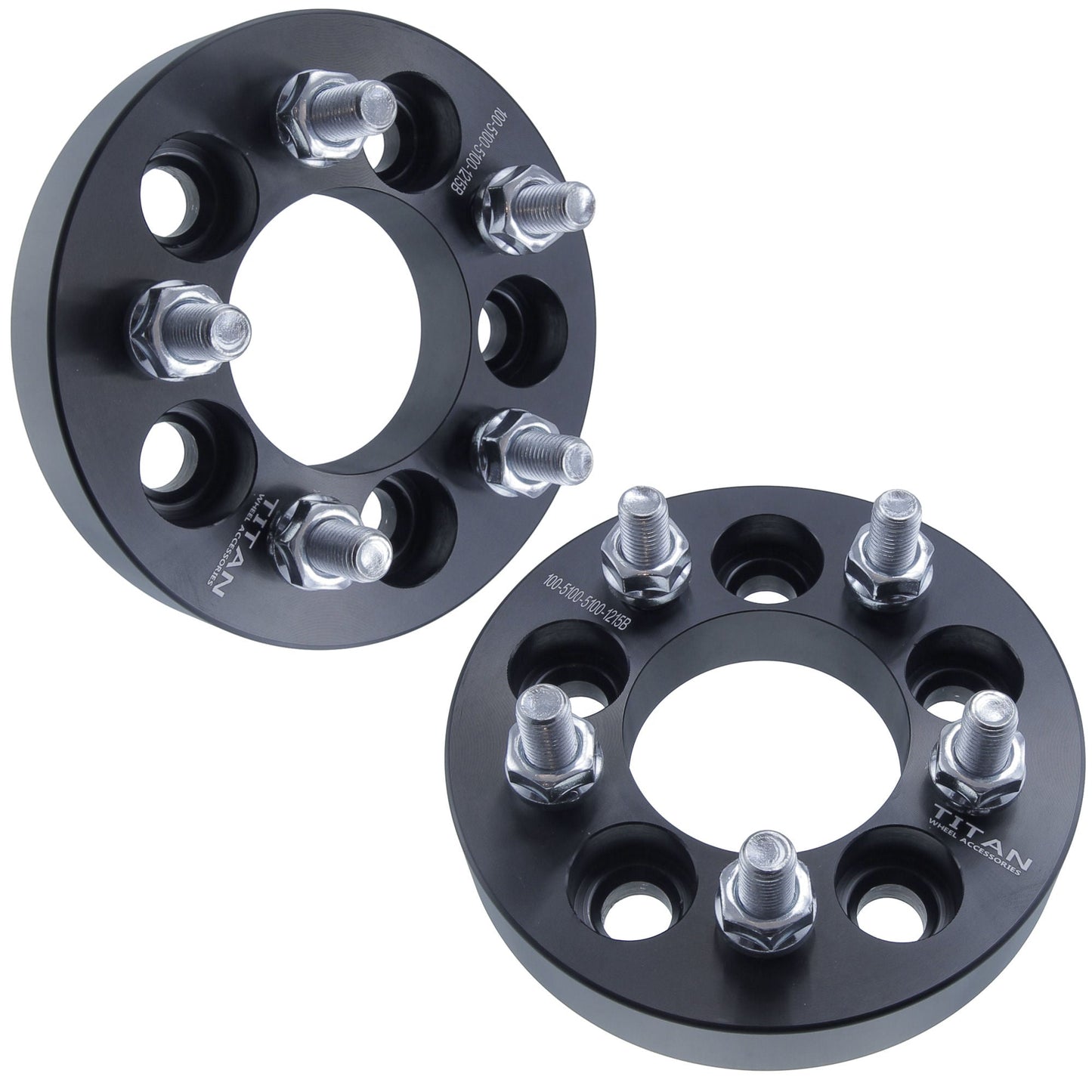 25mm (1") Wheel Spacers for Chrysler Dodge Toyota | 5x100 | 12x1.5 Studs |