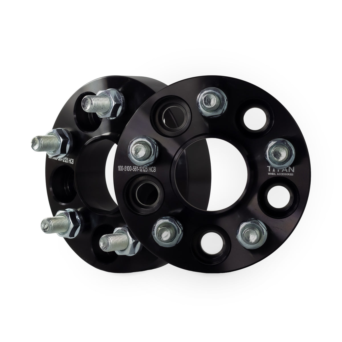 1" (25mm) Wheel Spacers for Subaru Scion | 5x100 | 56.1 Hubcentric | 12x1.25 Studs — pair of 2