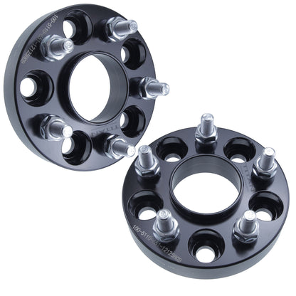 1" (25mm) Wheel Spacers for Jeep Cherokee Renegade | 5x110 | 65.1 Hubcentric |12x1.25 Studs |