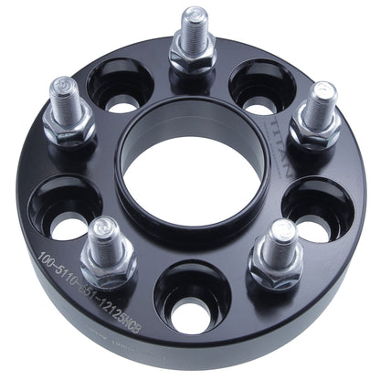 1" (25mm) Wheel Spacers for Jeep Cherokee Renegade | 5x110 | 65.1 Hubcentric |12x1.25 Studs |