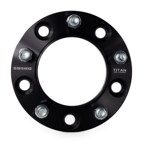 1" (25mm) Wheel Spacers for Toyota Tundra 5 Lug | 5x150 | 110 Hubcentric |14x1.5 Studs — front view