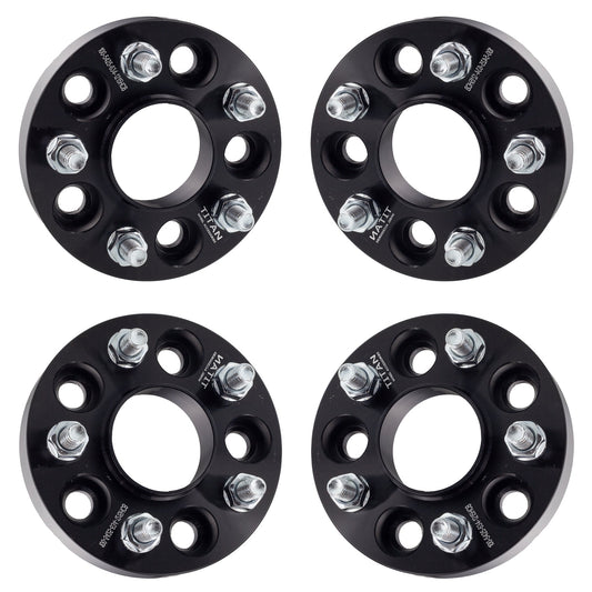 1" (25mm) Wheel Spacers for Lincoln Continental LS MKC MKZ Mercury Monterey | 5x4.25 (5x108) | 63.4 Hubcentric | 12x1.5 Studs |