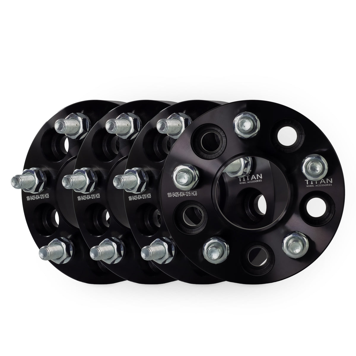 1" (25mm) Wheel Spacers for Volvo C30 C70 S40 V50 | 5x4.25 (5x108) | 63.4 Hubcentric | 12x1.5 Studs — set of 4