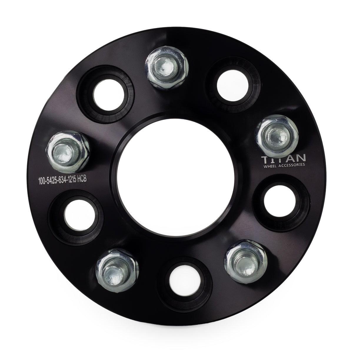 1" (25mm) Wheel Spacers for Volvo C30 C70 S40 V50 | 5x4.25 (5x108) | 63.4 Hubcentric | 12x1.5 Studs — front view