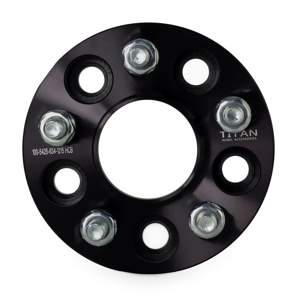 1" (25mm) Wheel Spacers for Ford Bronco Sport Escape | 5x4.25 (5x108) | 63.4 Hubcentric | 12x1.5 Studs — front view