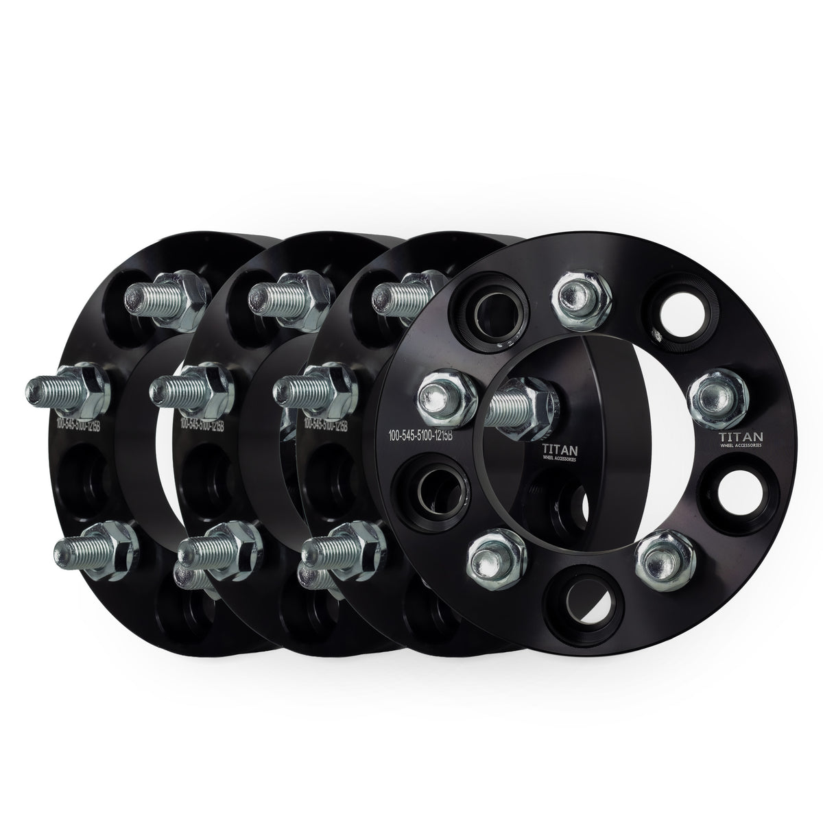 1" (25mm) 5x114.3 (5x4.5) To 5x100 Wheel Adapters | 12x1.5 — set of 4