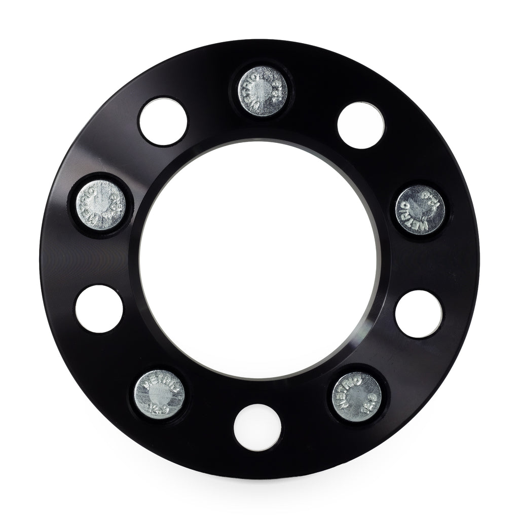 1" (25mm) 5x114.3 (5x4.5) To 5x100 Wheel Adapters | 12x1.5 — rear view