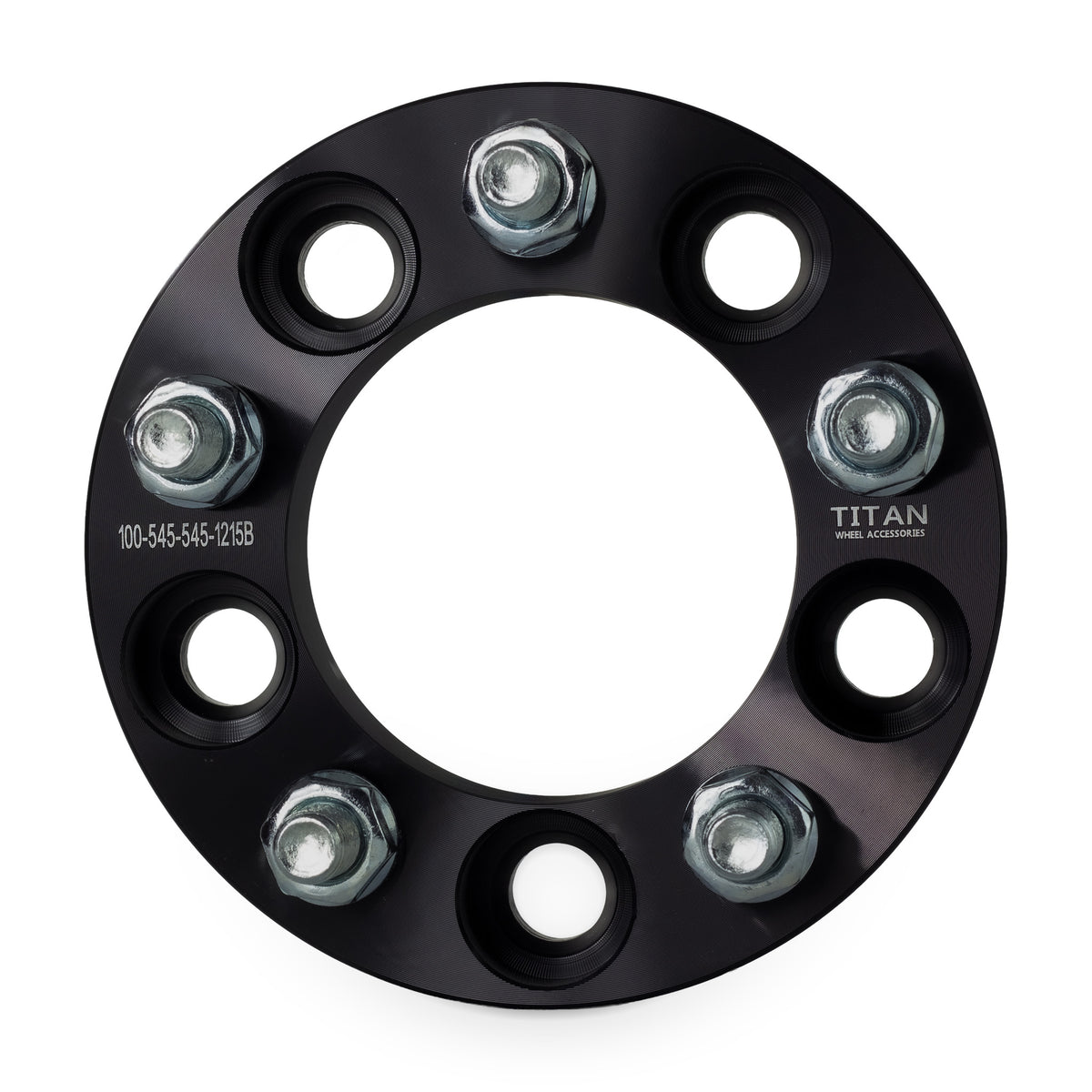 1" (25mm) Wheel Spacers for Chevy Buick Cadillac Pontiac | 5x4.5 | 12x1.5 Studs — front view