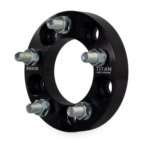 1" (25mm) Wheel Spacers for Wrangler TJ YJ XJ | 5x4.5 | 1/2x20 Studs — front three-quarter view