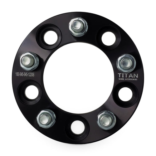 1" (25mm) Wheel Spacers for Mustang Ranger Edge Explorer | 5x4.5 | 1/2x20 Studs — front view