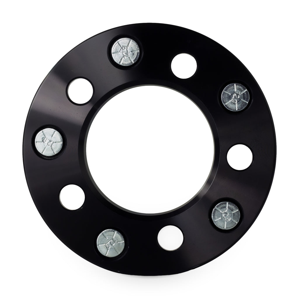 1" (25mm) 5x4.5 (5x114.3) To 5x5 Wheel Adapters | 1/2x20 Studs — rear view