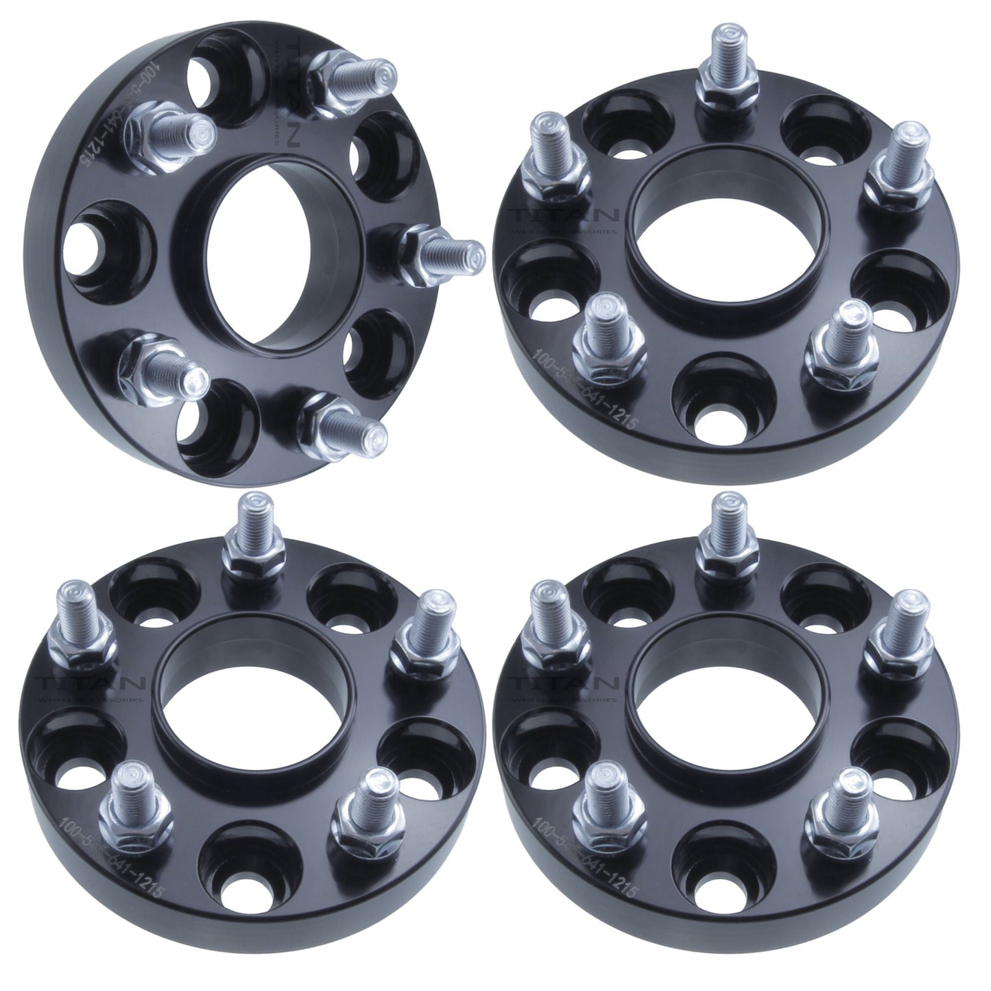 1"  (25mm) Wheel Spacers for Acura and Honda | 5x114.3 | 64.1 Hubcentric | 12x1.5 Studs |