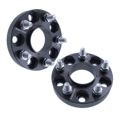 25mm (1") Wheel Spacers for Nissan Infiniti Q50 G35 G37 350Z 370Z Altima | 5x114.3 | 12x1.25 Studs | 66.1 Hubcentric |