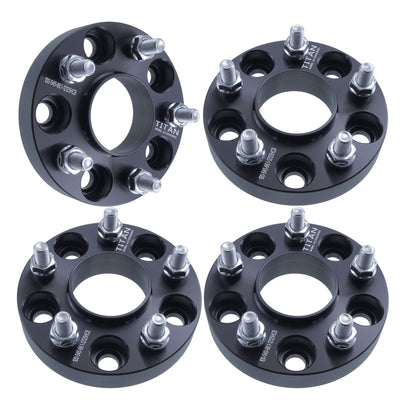25mm (1") Wheel Spacers for Nissan Infiniti Q50 G35 G37 350Z 370Z Altima | 5x114.3 | 12x1.25 Studs | 66.1 Hubcentric |