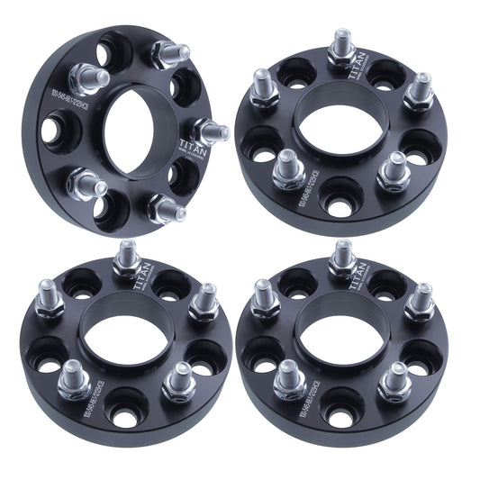 25mm (1") Wheel Spacers for Nissan Infiniti Q50 G35 G37 350Z 370Z Altima | 5x114.3 | 12x1.25 Studs | 66.1 Hubcentric |