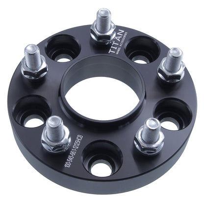 25mm (1") Wheel Spacers for Nissan Infiniti Q50 G35 G37 350Z 370Z Altima | 5x114.3 | 12x1.25 Studs | 66.1 Hubcentric |