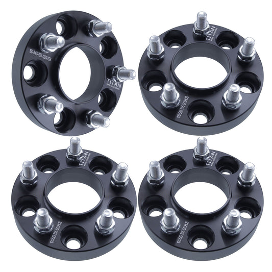 1" (25mm) Wheel Spacers for 2015+ Ford Mustang | 5x4.5 | 70.5 Hubcentric |14x1.5 Studs |