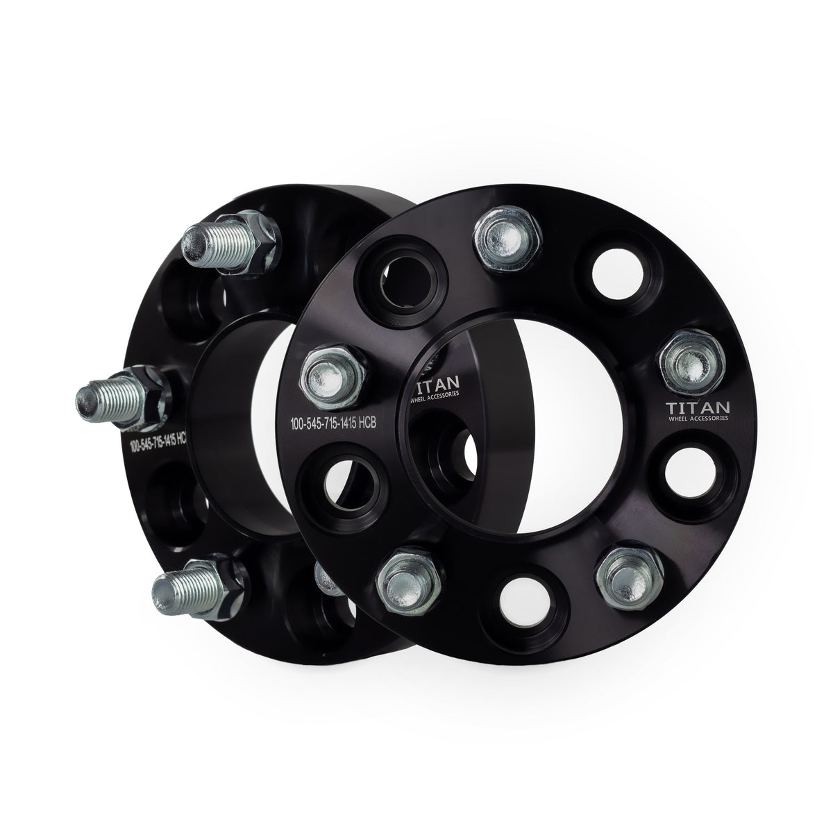 1" (25mm) Wheel Spacers for Chrysler 300 Dodge Challenger Charger | 5x4.5 | 71.5 Hubcentric |14x1.5 Studs — pair of 2
