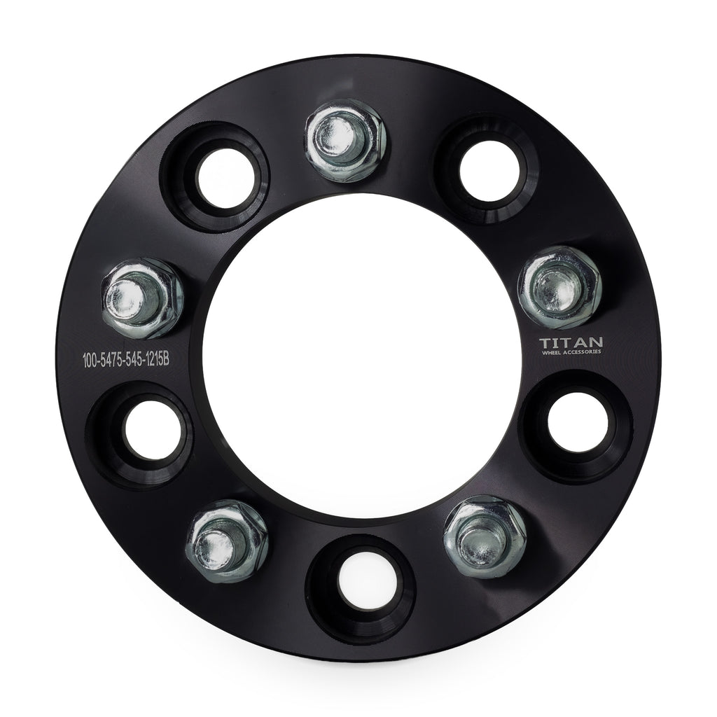 25mm (1") 5x4.75 (5x120) To 5x4.5 (5x114.3) Wheel Adapters | 12x1.5 Studs — front view