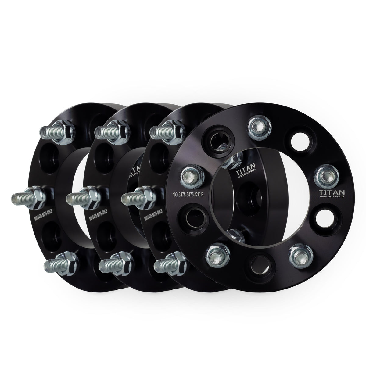 1" Wheel Spacers for Chevy Corvette Camaro Firebird S10 | 5x4.75 (5x120) | 12x1.5 Studs — set of 4