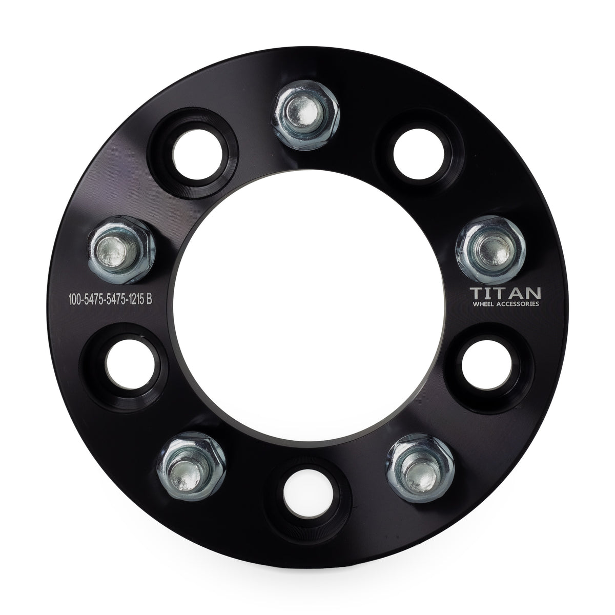 1" Wheel Spacers for Chevy Corvette Camaro Firebird S10 | 5x4.75 (5x120) | 12x1.5 Studs — front view