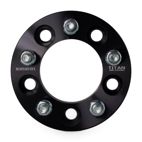 1" Wheel Spacers for Chevy Corvette Camaro Firebird S10 | 5x4.75 (5x120) | 12x1.5 Studs — front view
