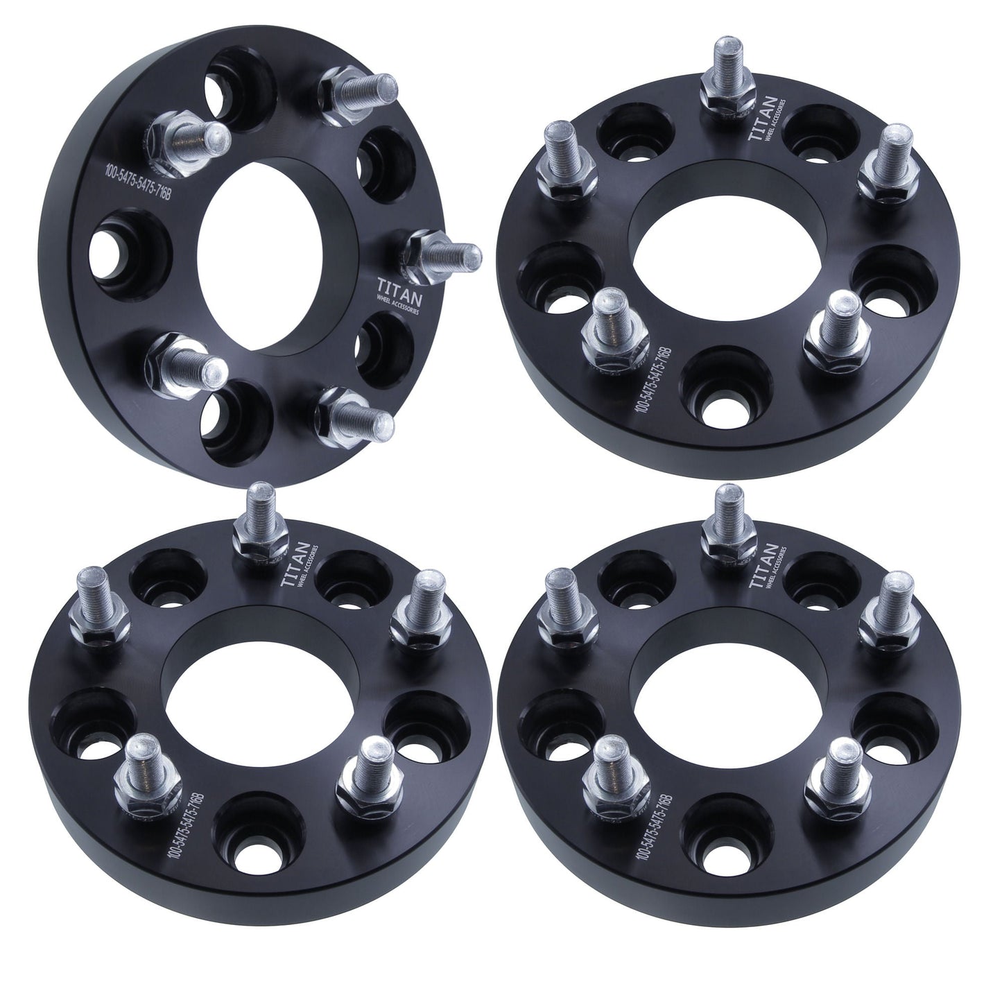 1" (25mm) Wheel Spacers for Classsic Chevy Oldsmobile Pontiac | 5x4.75 | 7/16 Studs |