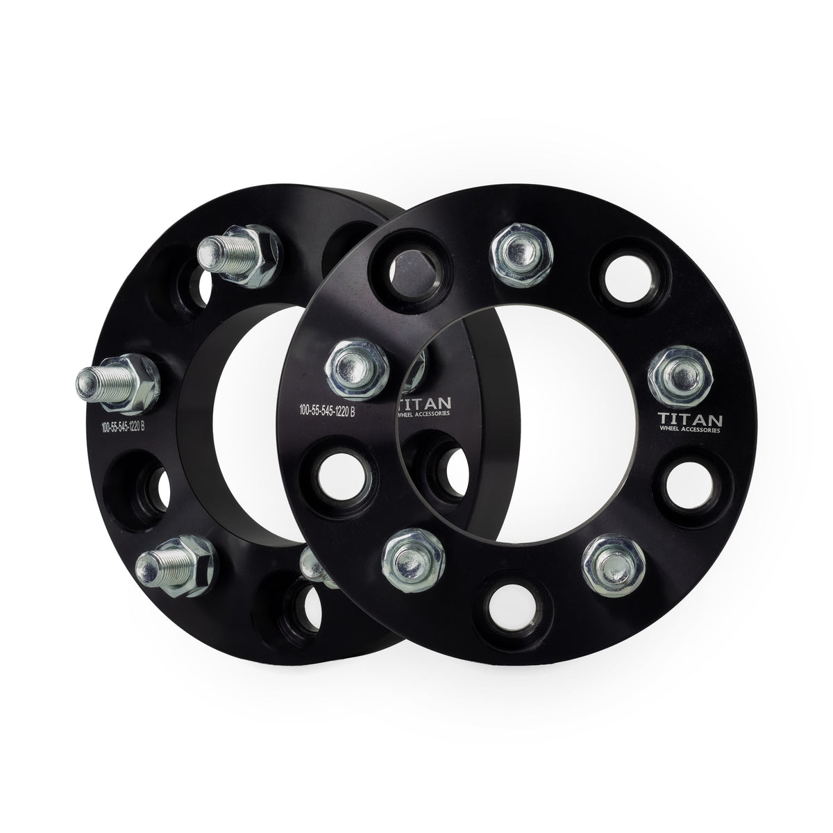 1" (25mm) 5x5 To 5x4.5 Wheel Adapters | 1/2x20 Studs — pair of 2