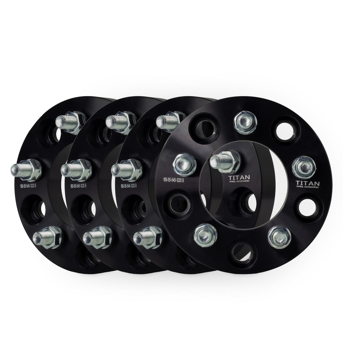 1" (25mm) 5x5 To 5x4.5 Wheel Adapters | 1/2x20 Studs — set of 4