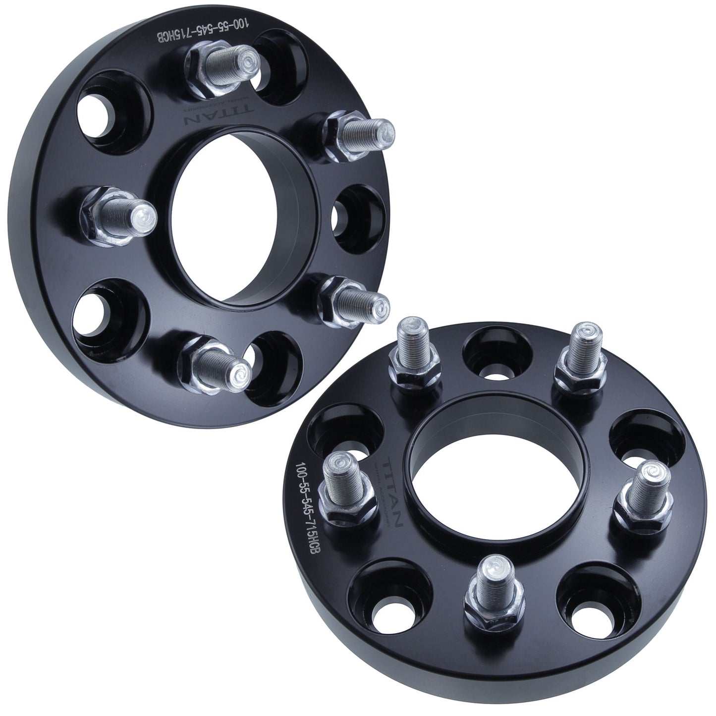 1" (25mm) 5x5 To 5x4.5 Wheel Adapters | Hubcentric 71.5 | 1/2x20 Studs |