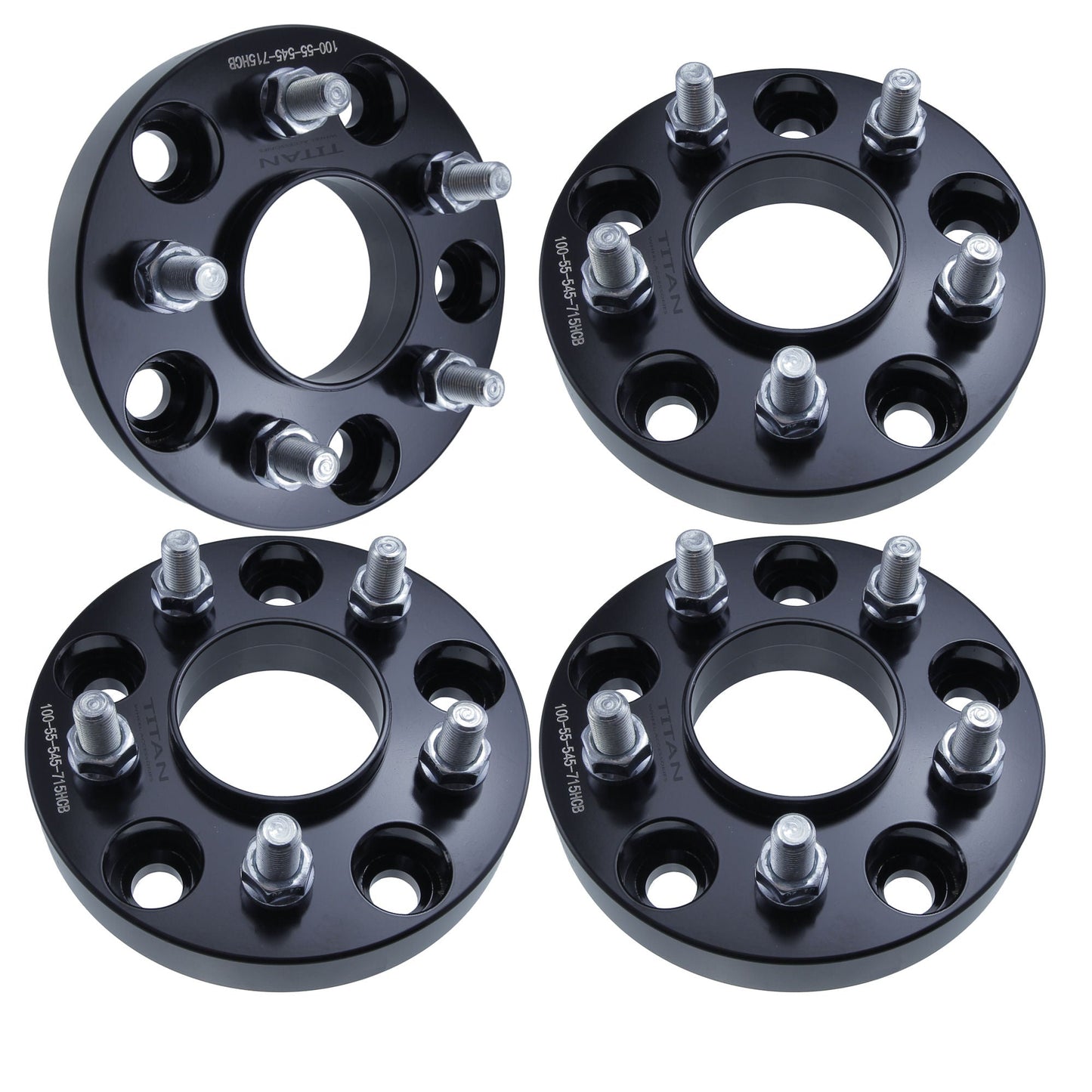 38mm (1.5") 5x5 To 5x4.5 Wheel Adapters | 1/2x20 Studs | Hubcentric 71.5 |