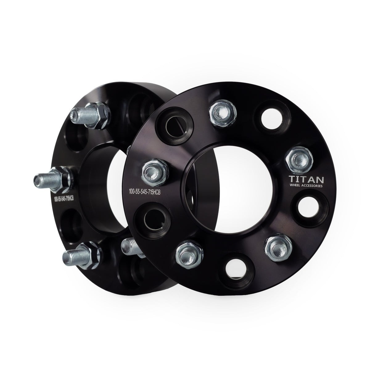 1" (25mm) 5x5 To 5x4.5 Wheel Adapters | Hubcentric 71.5 | 1/2x20 Studs — pair of 2