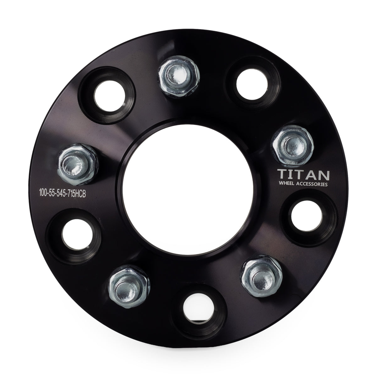1" (25mm) 5x5 To 5x4.5 Wheel Adapters | Hubcentric 71.5 | 1/2x20 Studs — front view