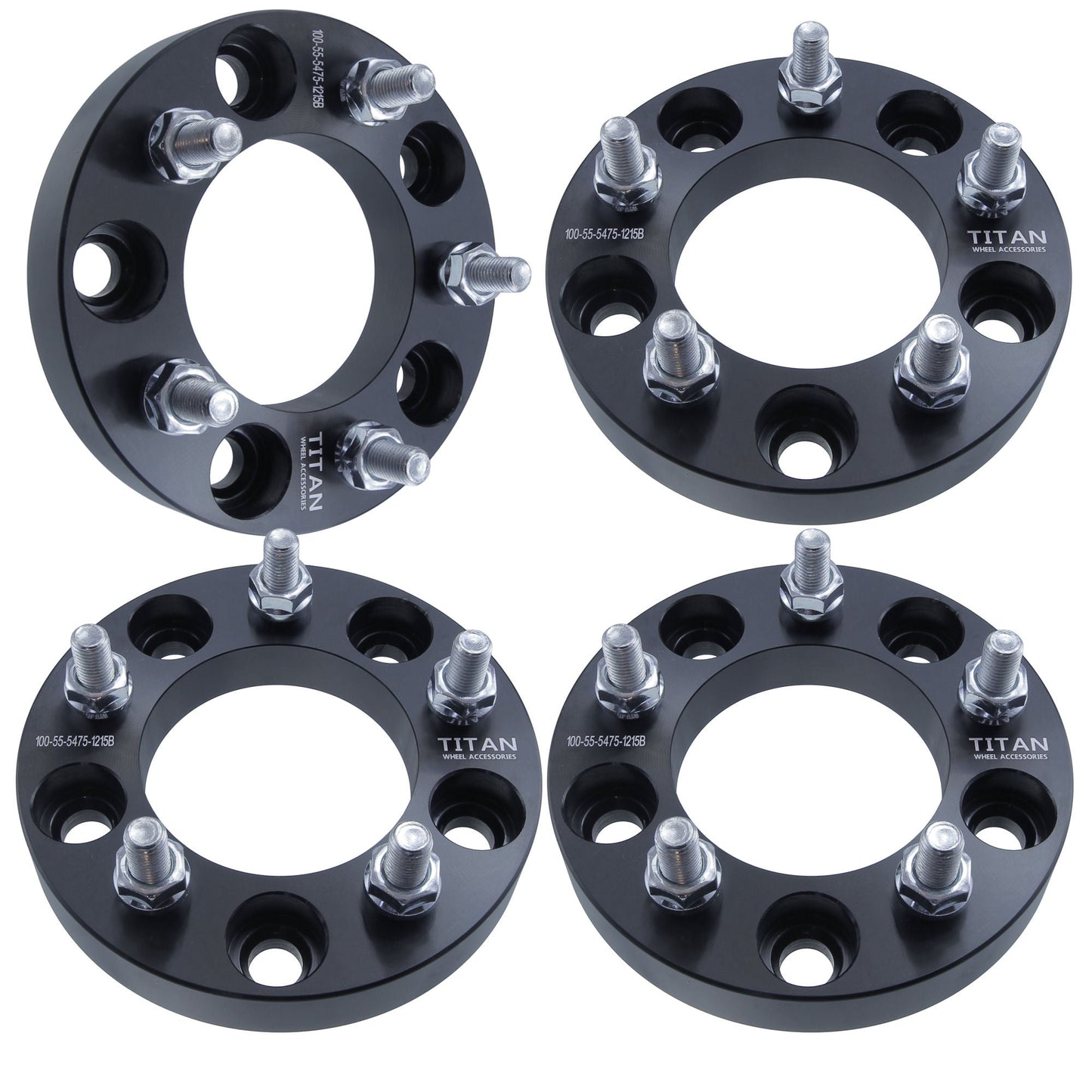 1" (25mm) 5x5 (5x127) to 5x4.75 (5x120) Wheel Adapters | 12x1.5 Studs |