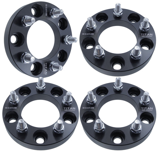 1" (25mm) 5x5 (5x127) to 5x4.75 (5x120) Wheel Adapters | 12x1.5 Studs |