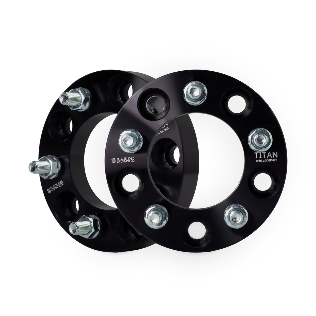 1" (25mm) 5x5 (5x127) to 5x4.75 (5x120) Wheel Adapters | 12x1.5 Studs — pair of 2