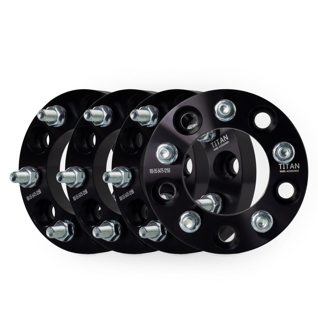 1" (25mm) 5x5 (5x127) to 5x4.75 (5x120) Wheel Adapters | 12x1.5 Studs — set of 4