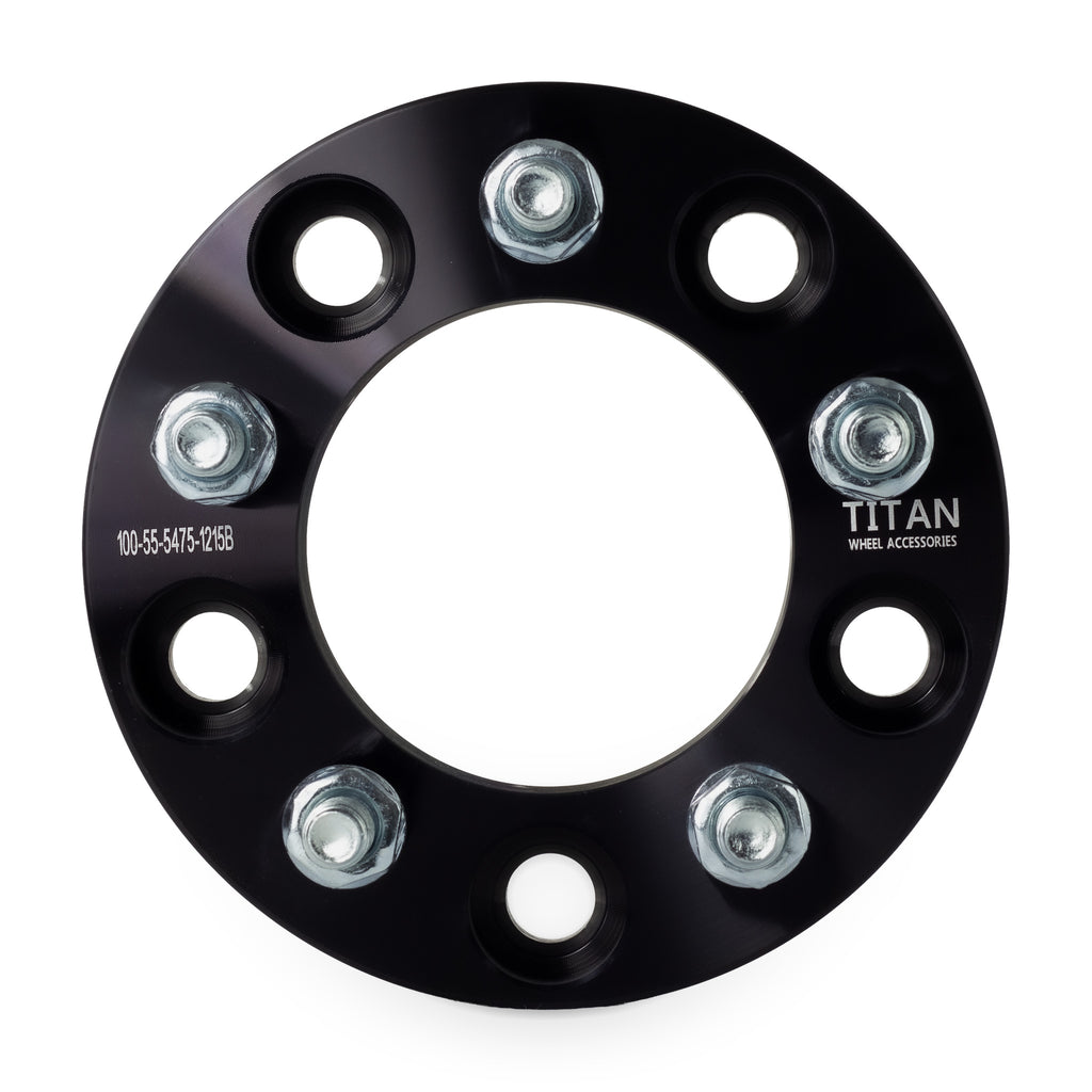 1" (25mm) 5x5 (5x127) to 5x4.75 (5x120) Wheel Adapters | 12x1.5 Studs — front view
